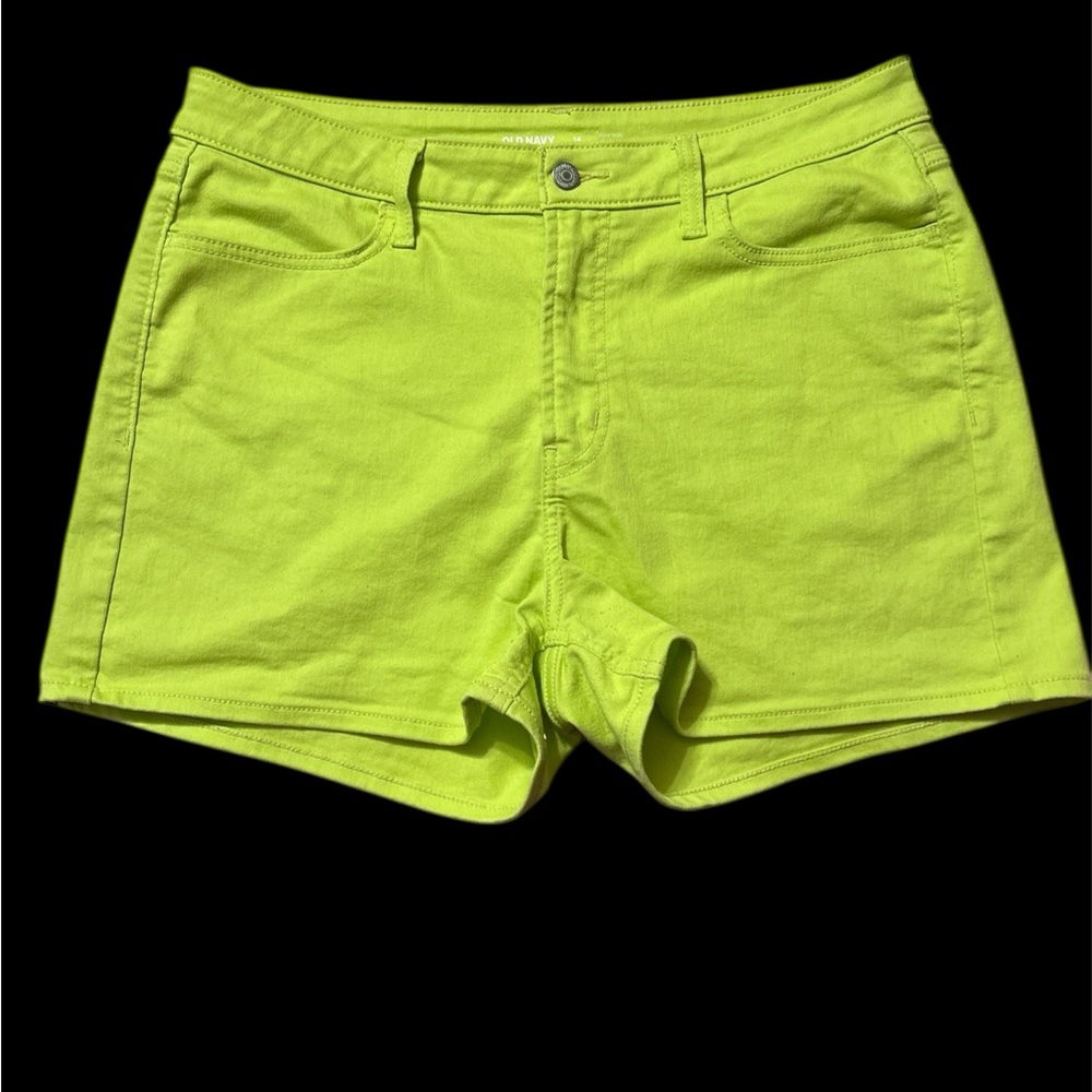 Old Navy Bright Green High-Rise Shorts